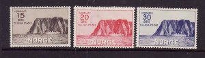 Norway-Sc#B1-3-unused hinged semi-postal set-North Cape-1930-