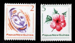 PNG Papua New Guinea Scott 534-535 MNH** coil stamp set