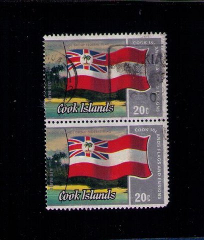 Cook Islands Sc 735 Used Pair F-VF