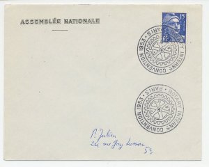 Cover / Postmark France 1953 Rotary Convention