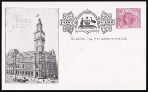 VICTORIA Postcards 1908 Fleetcard 1½d. Special illustrated visit American Fleet.