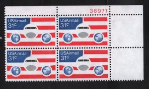 USA Scott # C90  UNUSED  MNH   plate block of 4