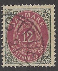 Denmark SC#29 Used F-VF...Fill a great Spot!