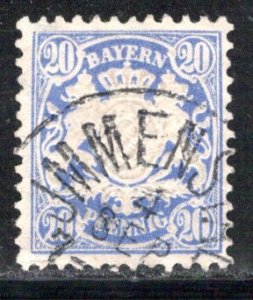 German States Bavaria Scott # 51, used
