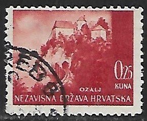 Croatia # 30 - Ozalj Castle - used.....{ZW1}