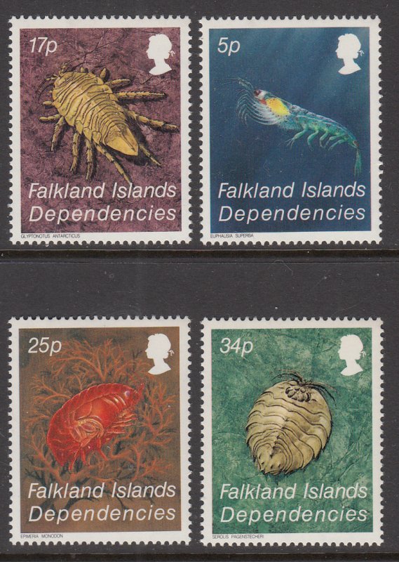 Falkland Islands Dependencies 1L76-1L79 Marine Life MNH VF