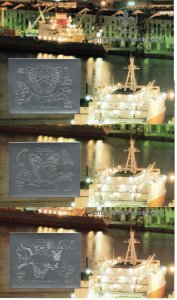 Guyana 1993 MNH Silver foil Souvenir sheets (set of 3)
