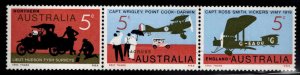 AUSTRALIA Scott 468-470a MNH** transportation  stamp strip 1969