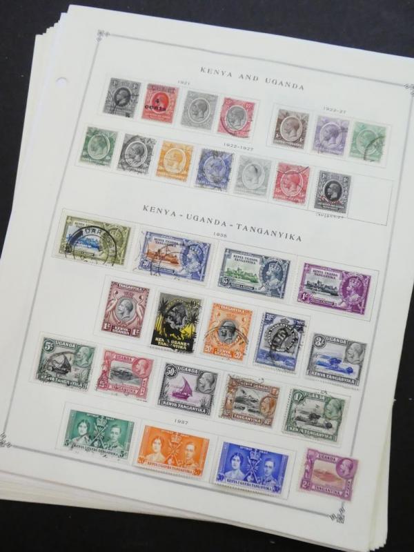 EDW1949SELL : KENYA U & T Very clean Mint & Used collection on pages. Cat $523.