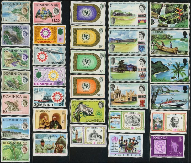 Dominica Postage Stamp Sheet Collection British Commonwealth Topical Royalty