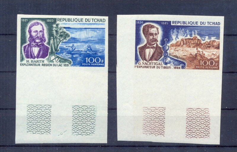 Chad, Tchad 1969 German Εxplorers set MNH VF.