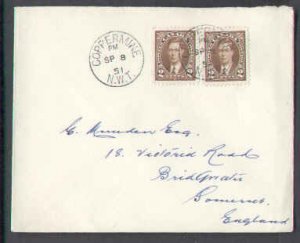 Canada-cover  #6716 -Cover-2c(2) KGVI  mufti-Coppermine,NWT-Sp 8 1951-