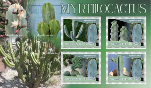 Stamps. Plants, Cactus 1+1 sheets 2024 year perforated MNH**