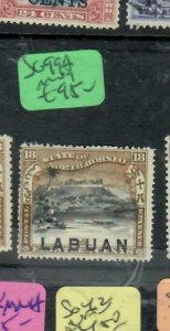 LABUAN (P2612B) 1897  18C MOUNTAIN SG 99A  MOG ANTIQUE OVER 100 YEARS  