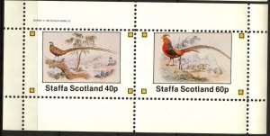 {ST246} Staffa Scotland Birds (9) Sh. of 2 MNH Local Cinderella !!