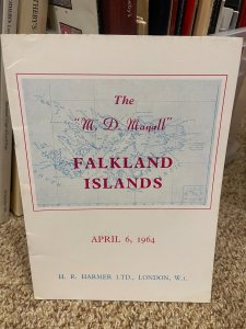 M.D. MAYALL Falkland Islands - April 6, 1964 H.R. Harmer Auction Catalogue