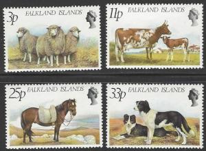 Falkland Islands #314-317 MNH Full Set of 4 Farm Animals