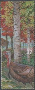 3899g, Single plus. Paper Birch & Wild Turkey MNH, .37 cent