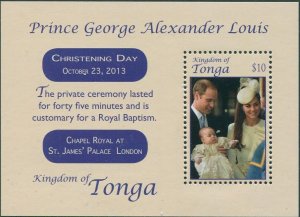 Tonga 2014 SG1728 Prince George christening MS MNH