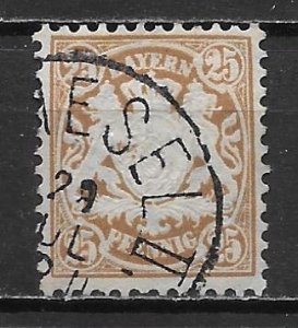 Germany (Bavaria) 52 25pf Arms Used