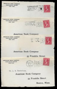 PH1a American Book Co. Advt. 4 Front Covers N.Y. to Boston Mass. 1890s