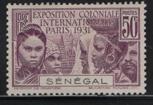 SENEGAL, 139, HINGED, 1931, COLONIAL EXPOSITION ISSUE