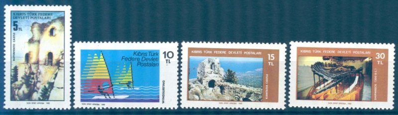 Cyprus Turkish 1982 Tourism Landscapes Architecture Mi. 116/9 MNH