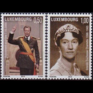 LUXEMBOURG 2010 - Scott# 1289-90 Royalty Set of 2 NH