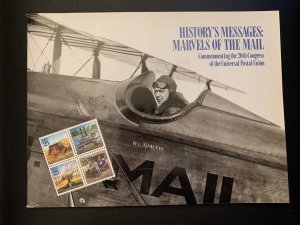 History's Messages: Marvels of the Mail 1989 Book + Stamp Lot Stamps Envelopes