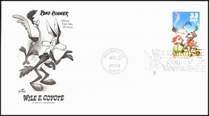 OAS-CNY 4800 FDC SCOTT 3391– 2000 33c Wile E. Coyote