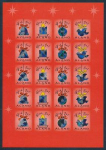 [109504] Aland 2000 Christmas Seals Hologram Jul Self adhesive sheet MNH