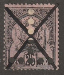 Tunisia Stamp, Scott#18,  used, hinged, 25d,