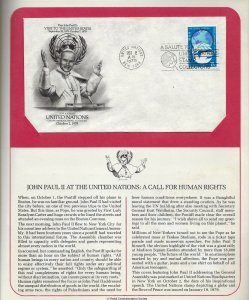 Pope John Paul II 1979 Visit to the United States folder and four covers