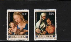 PENRHYN ISLAND #105-106  1978  CHRISTMAS   MINT VF NH O.G