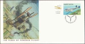 Saint Lucia, Aviation, Worldwide First Day Cover