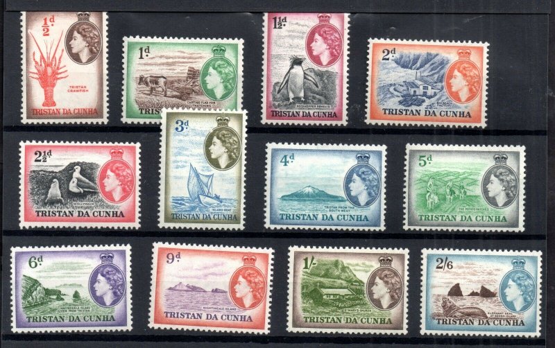 Tristan Da Cunha QEII 1954 LHM set to 2s 6d SG14-25 WS18500