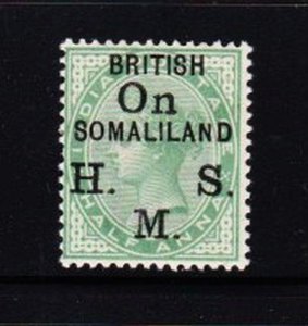 Album Treasures Somaliland Scott # O1  1/2a Victoria Official Mint LH