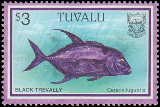 Tuvalu #729-740, Complete Set(12), 1997, Fish, Never Hinged