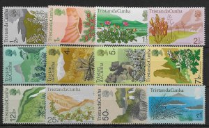 TRISTAN DA CUNHA SG158/69 1972 DEFINITIVE SET MNH