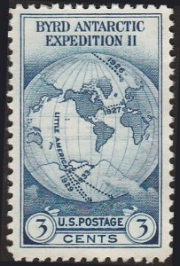 # 753 Mint No Gum As Issued Dark Blue Byrd Antarctic