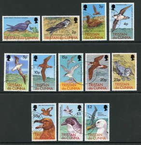 Tristan Da Cunha SG220/31 1977 Birds set of 12 CDS used Cat 11 pounds 