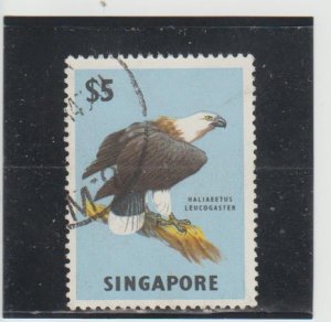 Singapore  Scott#  69  Used    (1963 White-Tailed Sea Eagle)