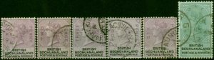 Bechuanaland 1888 Set of 6 to 1s SG10-15 Fine Used