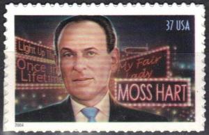 #3882, Single. \Moss Hart\, MNH. 37 cent