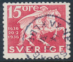 Sweden Scott 250 (Fa 248C), 15ö red Post Office, F-VF U