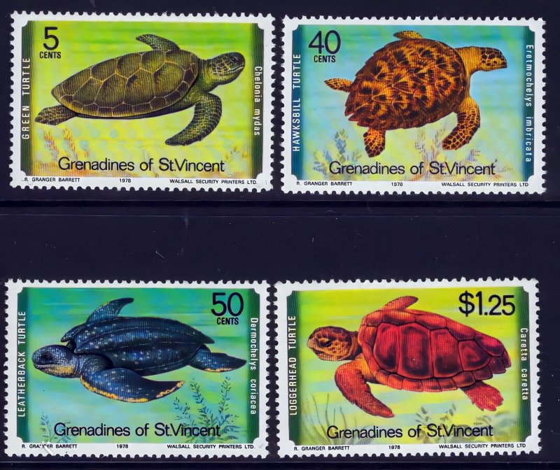 St.Vincent Grenadines 1978 Sc#157/160  TURTLES Set (4) MNH