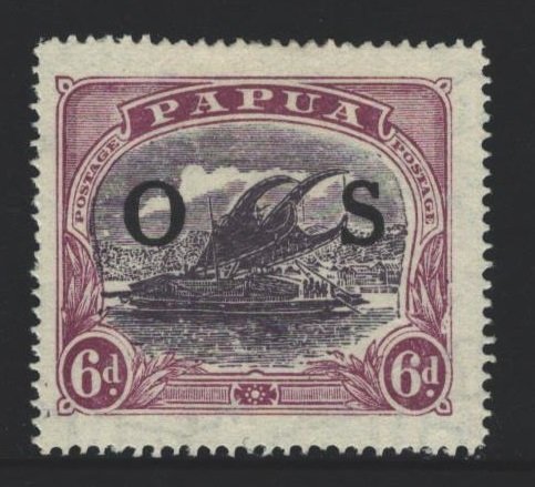 Papua New Guinea Sc#O8 MH - pencil on reverse