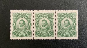 NEWFOUNDLAND SC#87b SUPERB MNH OG STRIP OF 3