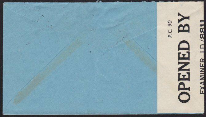 JAMAICA WW2 censor cover to Canada..........................................9445