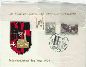 austria  1977 stamps cover ref 19269
